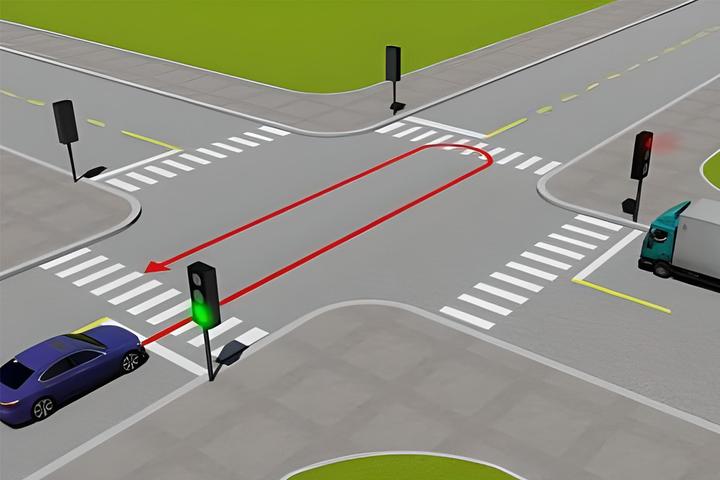 Những chỗ nào được phép quay đầu?